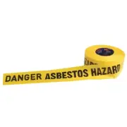 8 rolls Pro Choice Barricade Tape DANGER ASBESTOS DUST HAZARD 300m x 75mm