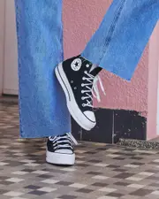 [Converse] Converse Women's Chuck Taylor Hi-Top Platform Shoes in Black Size 6 6 Black