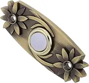 Gold Finish Retro Doorbell Button Wired Doorbell Switch Light Enhance Your Home Decor