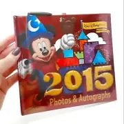 Disney Parks Walt Disney World Sorcerer Mickey Autograph Photo Book 2015 NWT