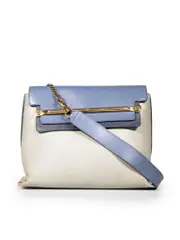 Tricolour Leather Clare Shoulder Bag