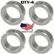 4 - 2 pc Steel Universal Roll Cage Tubing Bar Clamp 1" with 3/8" Threaded Mount