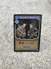 Clank Brawn Vs Boots Promo Card Man Vs Meeple Kickstarter - Mint - Never Played