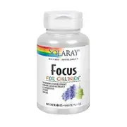 Solaray Focus For Children ,60 Chews, Grape Flavor