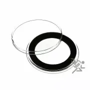 (50) Air-tite 35mm Black Ring Coin Holder Capsules