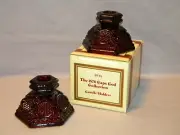 VTG Avon Candle Holders (2) Cape Cod Collection Ruby Never Used-FREE SHIPPING