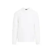 [Zegna] Zegna-White Pure Merino Wool Pullover-Uomo 50