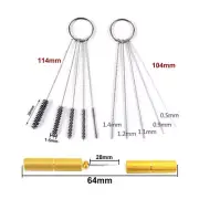 Airbrush Needle Brush Set Spray Nozzle Cleaning Repairing Tools Mini Cleaner Kit