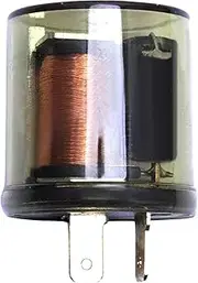 12V Electronic Turn Signal Flasher Relay - LED - 2 Prong - Round Style-2 pin flasher relay