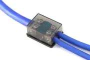 KnuKonceptz Bassik 2 Way 0 Gauge to 4 / 8 Gauge Mini ANL Fuse Block w Fuses