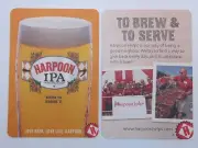 Beer Brewery Coaster ~*~ HARPOON Brewing Co Helps: Give Back to the Community