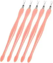 Beatifufu 5pc Cuticle Pusher Tool Set Cuticle Trimmer Remover Nail Art Supplies for Manicure