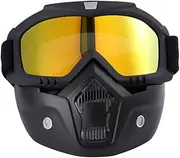 ERINGOGO 2pcs Goggle Glasses Men Fog-proof Warm Goggles Riding Goggles Glasses Motorcycle Goggles Mask Detachable Mask Goggles Off Road Goggles Safety Goggles Ski Anti-wind and Sand