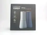 Joseph Joseph Milltop No-Spill Salt & Pepper Mill Set Light/Dark Grey New