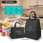 INSULATED LUNCH BAG WATERPROOF WITH SIDE POCKETS LUNCH BOX B