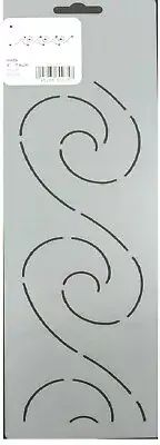 Quilting Stencil Wave Border Quilt 3" Corner Patterns Plastic Designs Templates