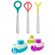 6pc Boon Blobbles Bath Wands/Tones Musical Boats Kids/Baby Bathing Toddler Toys