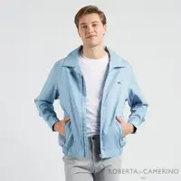 在飛比找PChome24h購物優惠-ROBERTA諾貝達 男裝 時尚精品 講究極致立領式外套 藍