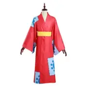Anime Monkey D Luffy Cosplay Costume Wano Kuni Country Kimono Robe Full Suit