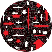 Slipmat Slip Mat for Electrohome IT or any 12" DJ Turntable Record Player ARROWS