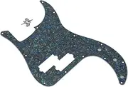 KAISH 13 Hole P Bass Style Pickguard PB Scratch Plate Bass Pick Guard for USA/Mexico Precision P Bass Abalone Pearl