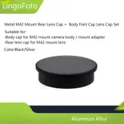 Metal M42 Mount Rear Lens Cap Body Font Cap Lens Cap Set for M42 Mount Lens Cam