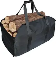 Premium Firewood Log Carrier & Tote Bag - Extra Large Durable - Best for Fireplaces - Wood Stoves - Firewood - Logs - Camping - Beaches - Landscaping, Black, Classic