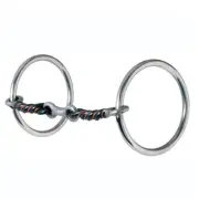 REINSMAN 171 Medium 3" Cheeks & 5" Mouth Stage A 3-Piece Twisted Loose Ring Bit