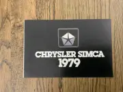 1979 CHRYSLER SIMCA NORWAY 1100 HORIZON 1307 08 GT 09 AVENGER BROCHURE