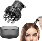 Scalp Massager Hair Oiling Applicator - Dual Function Root Comb for Hair Growth With Bottle and Brush
