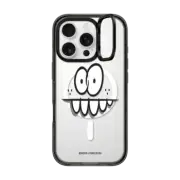 iPhone 16 Pro Impact Ring Stand Case MagSafe Compatible Kevin Lyons- Clear Monster