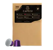 100 Pack Strong Ristretto Coffee Capsules - Nespresso Compatible, Delicious