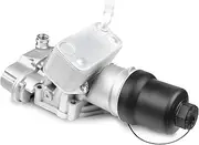 Donpida Oil Cooler Filter Housing with Oil Cooler Compatible with VW Jetta GTI Golf R Passat Compatible with Audi A3 A4 TT TTS 2.0T Replacement for #06F115397K