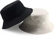[Yizhichu19900502] 1Pcs Oversize Bucket Hat Double-Side-Wear Summer Travel Sun Beach Cap L/XL/XXL