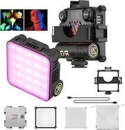 ZHIYUN FIVERAY M20C Combo RGB Video Light, 20W 2500K-10000K Portable Camera Light, HSI Mode, 16-Effects Temperature, Support Magnetic Attraction and App Control