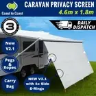 4.6m Coast Caravan Privacy Screen RV Sunscreen Sun Shade for 16' Roll Out Awning