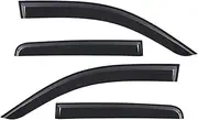 Car 4 Door Weather Shield Window Visors Sun Rain Guard Protector Compatible for Toyota Hilux Vigo 2005-2014 Double Cabin Accessories