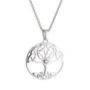 Galway Crystal Jewelry Tree of Life Sterling Silver Pendant…