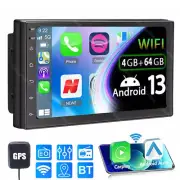 7" Android 13 Car Stereo 2 DIN Carplay GPS NAVI Radio 4+64G Bluetooth USB WIFI