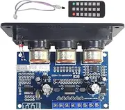 Mellisso 2.1 Channel Digital Power Amplifier Board with Remote Control 2x25W+50W BT5.0 Subwoofer Class D Amplifier Board DC12-20V