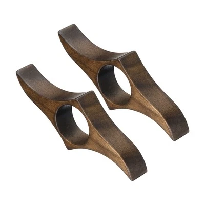 1" Thumb Book Page Holder, 2 Pack Handmade Walnut Bookmark Book Opener Style 2