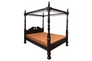 CT 4 Poster Jepara King Size Bed - Chocolate / King