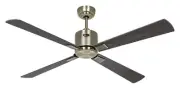 Smart Ceiling Fan with Remote Control Dc Fan Neo 132cm Brass Wood Dark