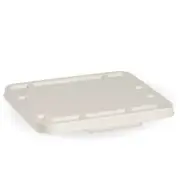 Bio Lids for 2 & 3 Compartment Takeaway Box - WHITE 500 pcs