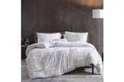 Kenneth Cole Holden Gridded Bed Quilt Cover Set Cotton Home Bedding Grey