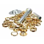 12.5mm Large Metal Eyelet & Installation Tool Kit Tarp Tent Repair Grommet 50pcs