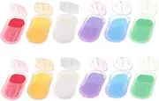 Travel Wipes Camping Toilet Paper Paper Soap Sheets Portable Soap Sheets for Hand Washing 12 Pack
