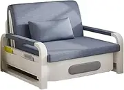 Sleeper Chair Modern Foldable Sofa Bed with Armrests, Adjustable Recliner Couch Bed Loveseat, Sleeper Chair with Pillow for Living Room Convertible