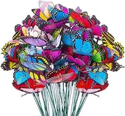 Butterfly Stakes, 50pcs 11.5inch Garden Ornaments, Waterproof Decorations for Indoor/Outdoor Yard, Patio Plant Pot, Flower Bed, Home Decoration