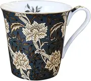 Coffee Cup Teacup,Vintage Bone China Tea Cup, Floral Coffee Teacup, Coffee Mug European Style Antique Bone China Mug Household Coffee Cup Large Caliber Milk Cup Delicate Hand-Painted Pattern Tea Cup
